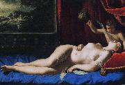 Dimensions and material of painting Artemisia gentileschi